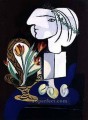 Naturaleza muerta con tulipanes 1932 cubista Pablo Picasso